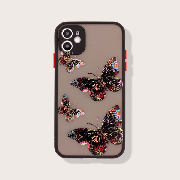 

Чехол для iPhone с узором бабочки, Многоцветный