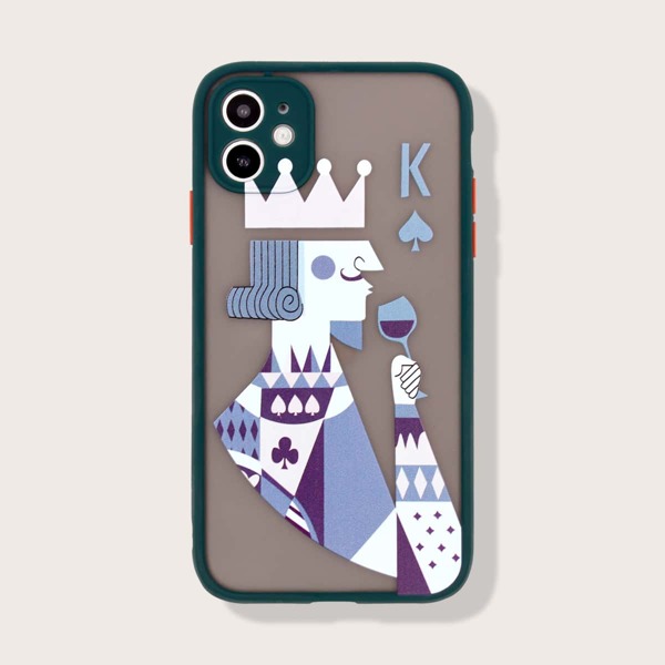 

Graphic Contrast Frame iPhone Case, Multicolor