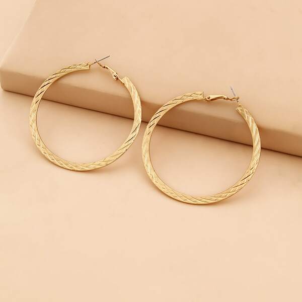 

Solid Hoop Earrings, Gold