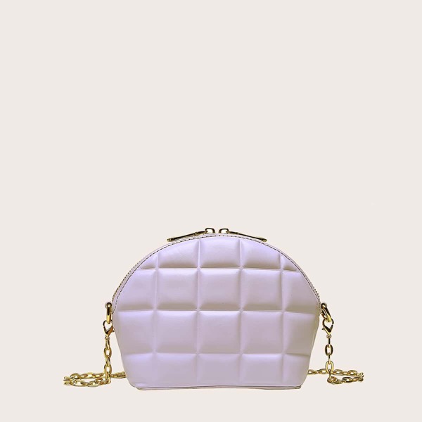 

Geometric Dome Bag, Purple