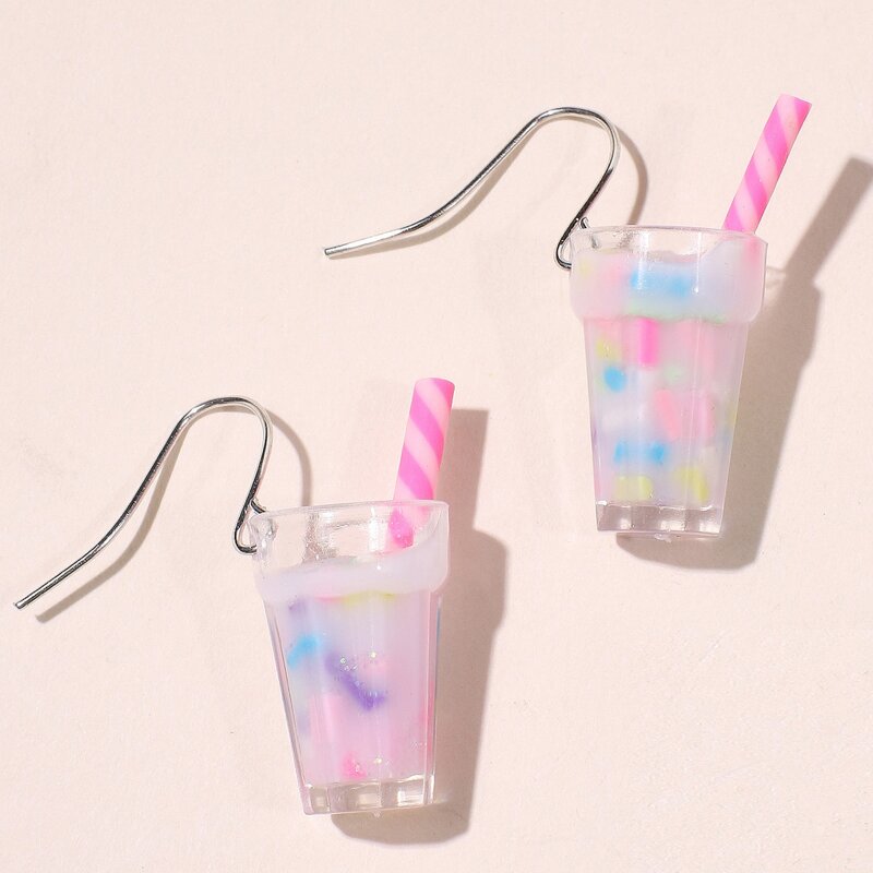 

Drink Bottle Drop Earrings, Multicolor