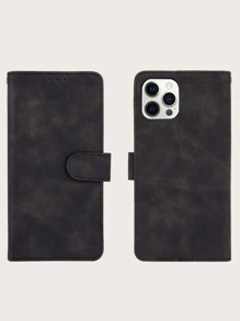 皮夾設計iPhone手機殼 - 黑色 - 查看 3