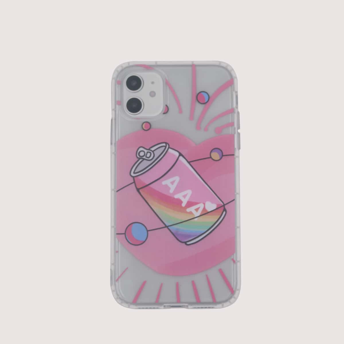 

Rainbow Can Pattern iPhone Case, Multicolor