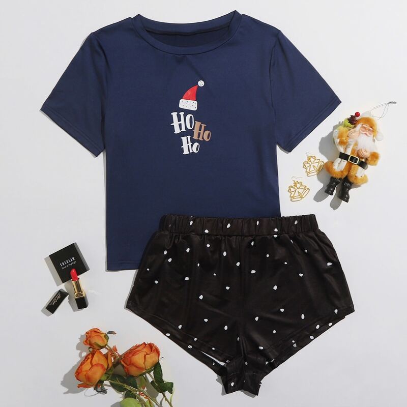 

Christmas Print PJ Set, Multicolor