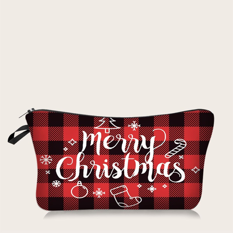 

Christmas Plaid Makeup Bag, Multicolor