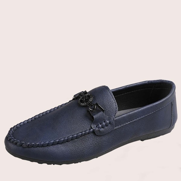 

Men Metal Decor Loafers, Blue