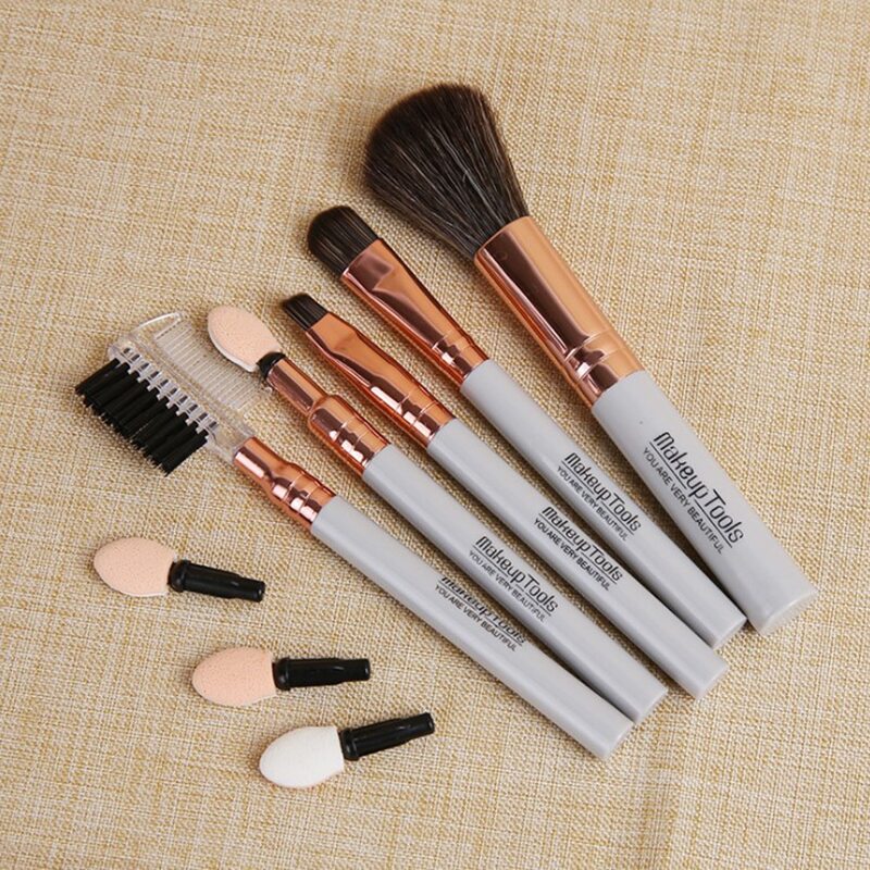 

5pcs Makeup Brush Set, Grey