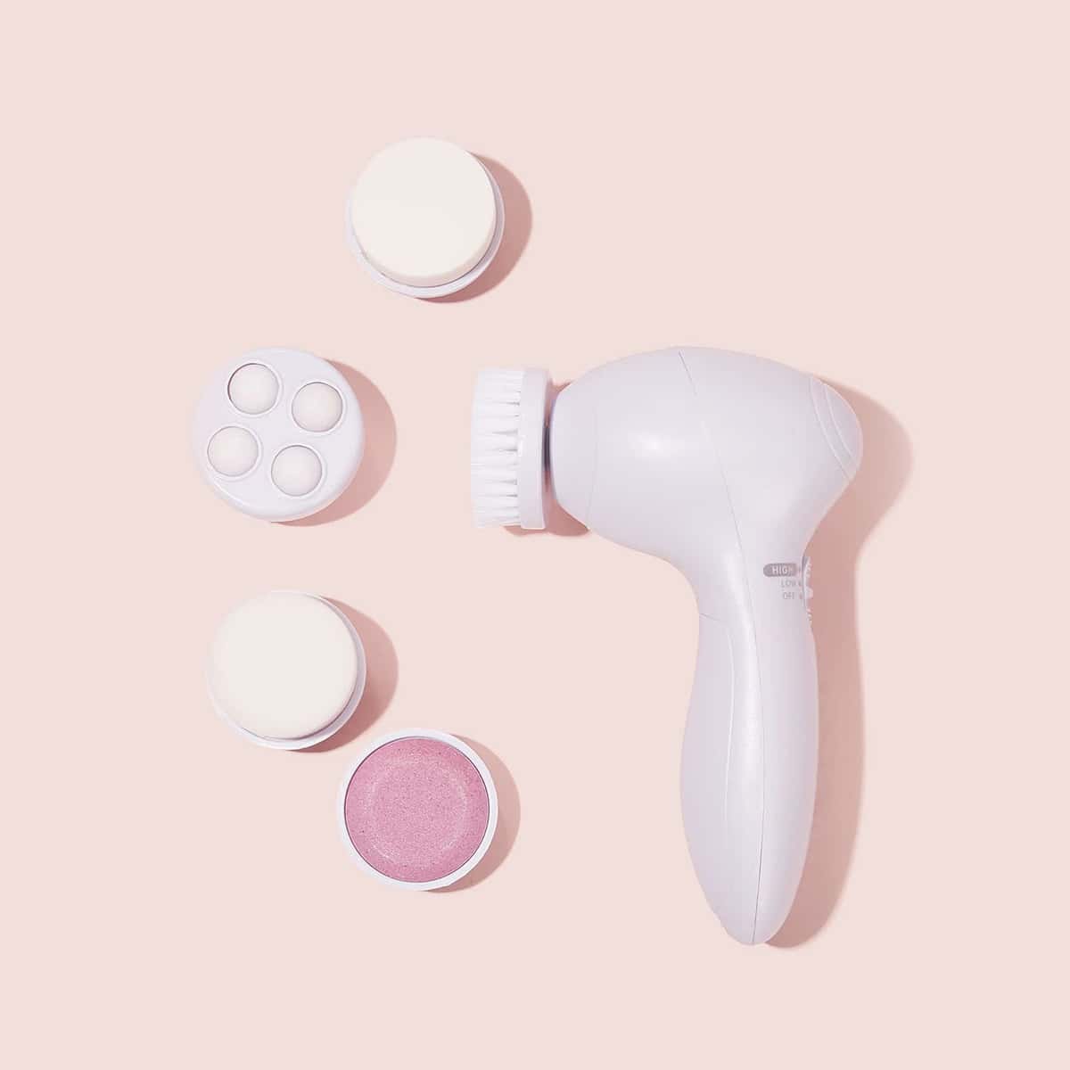 

5 in 1 Electric Facial Cleansing Brush, White