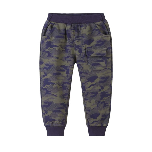 

Toddler Boys Embroidery Detail Camo Pants, Multicolor