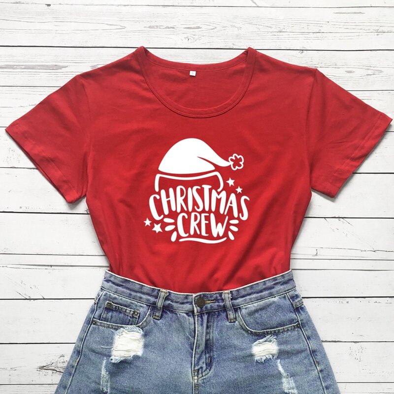 

Christmas Letter Hat Graphic Tee, Red