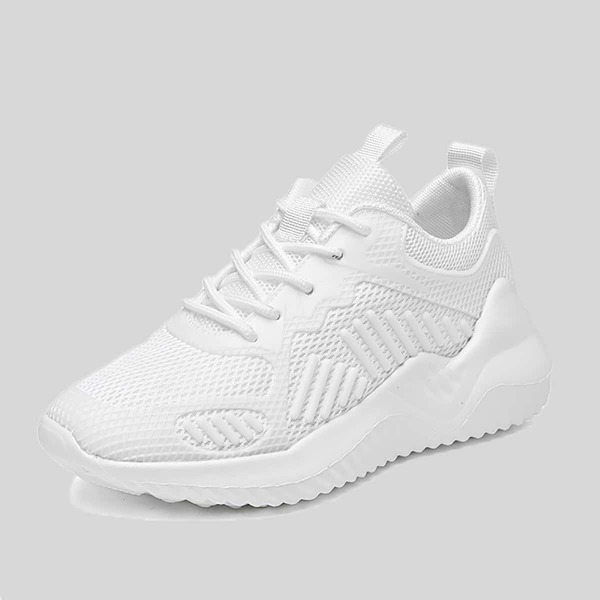 

Men Lace-up Front Wide Fit Sneakers, White