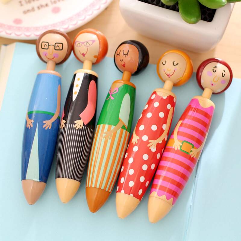 

1pc Random Cartoon Figure Ballpoint Pen, Multicolor
