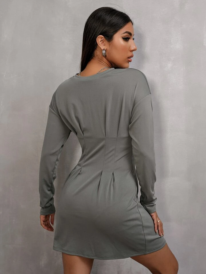 empire waist dress canada Brooke's Love Empire Waist Dress In Off White and Brown