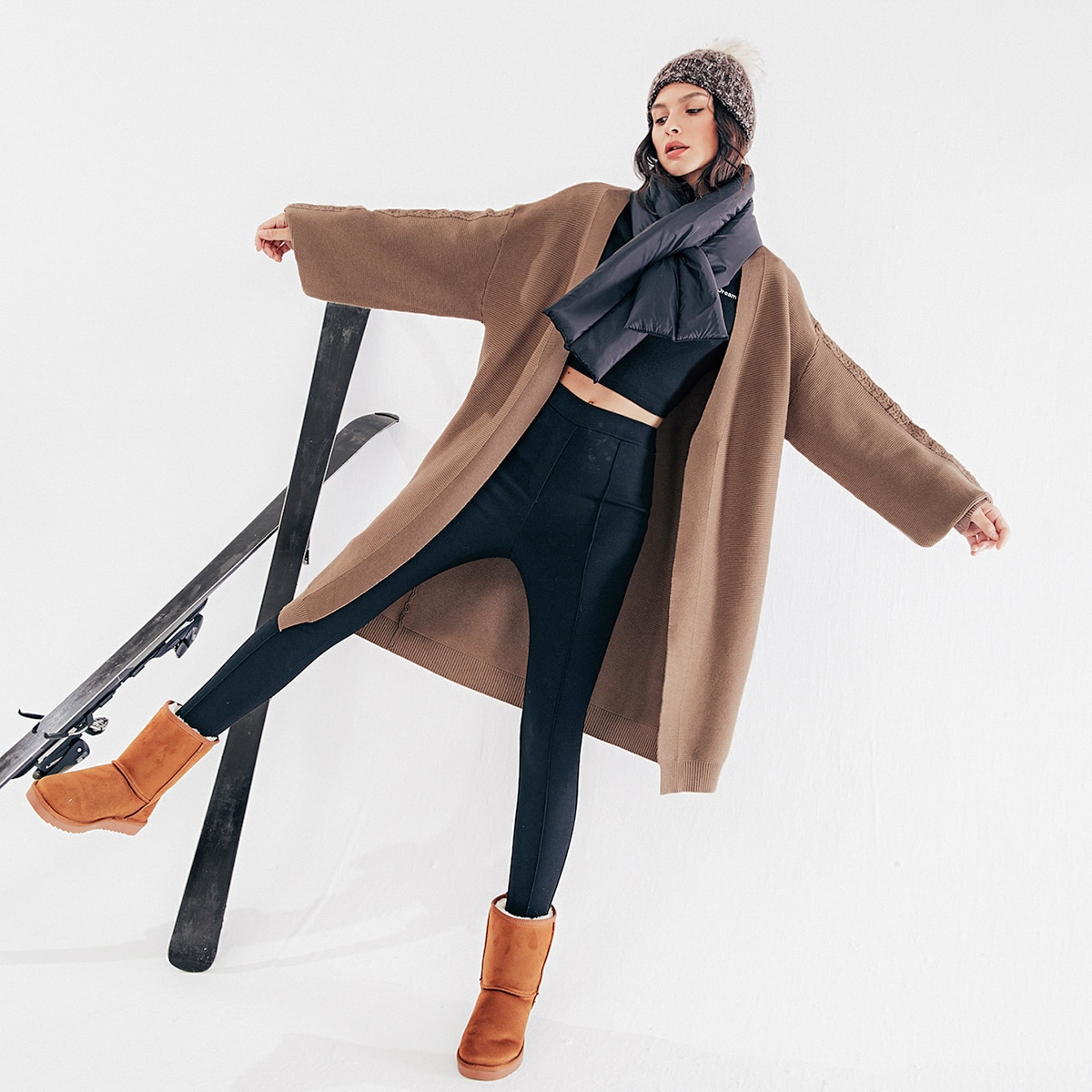 Image of Bishop Sleeve Open Front Cardigan