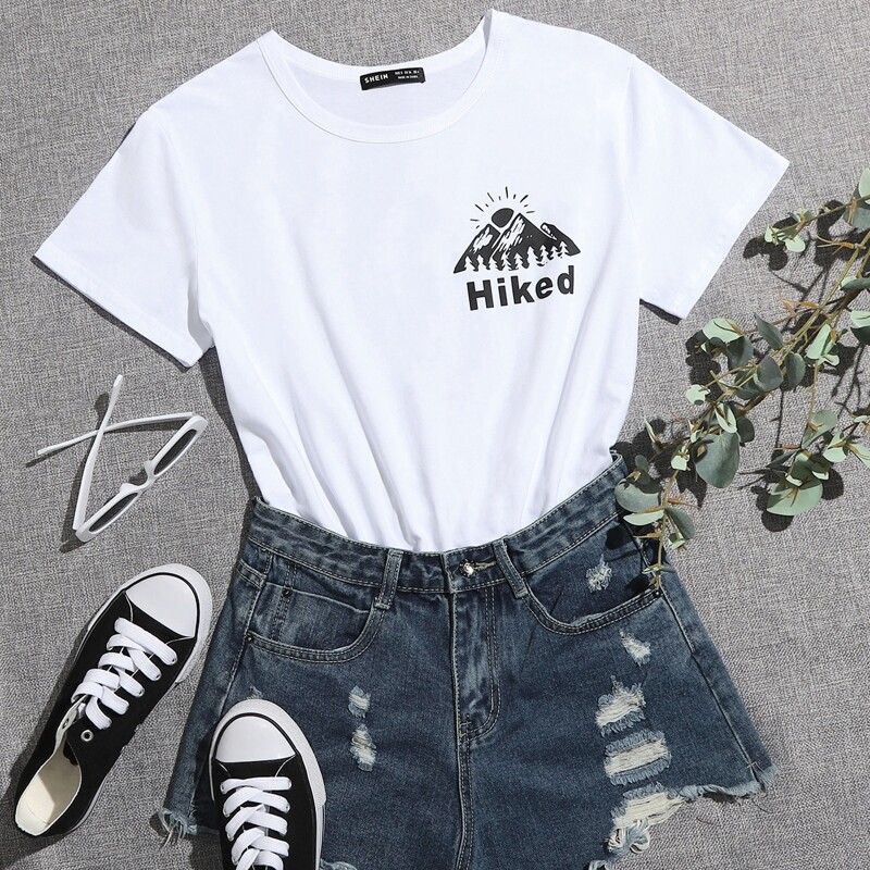 

Letter Graphic Tee, White