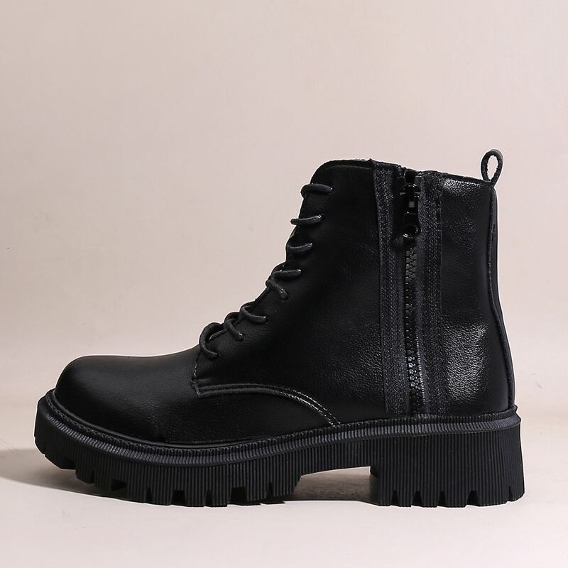 

Lug Sole Ankle Boots, Black