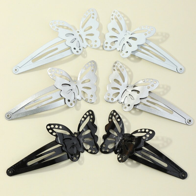 

6pcs Butterfly Decor Snap Clip, Multicolor