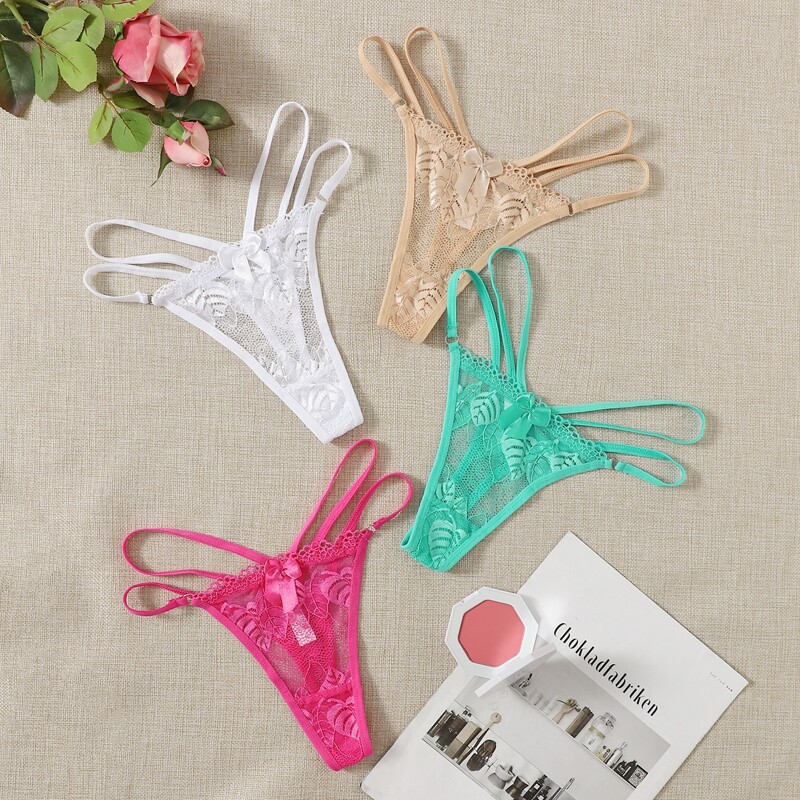 

4pack Lace Panty Set, Multicolor