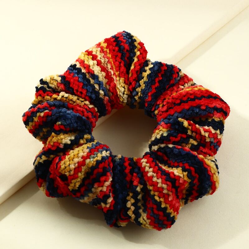 

1pc Crochet Scrunchie, Multicolor