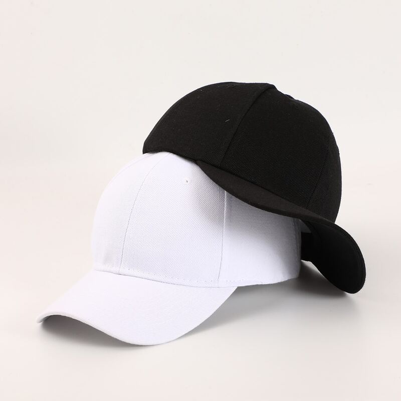 

2pcs Baseball Cap, Black and white