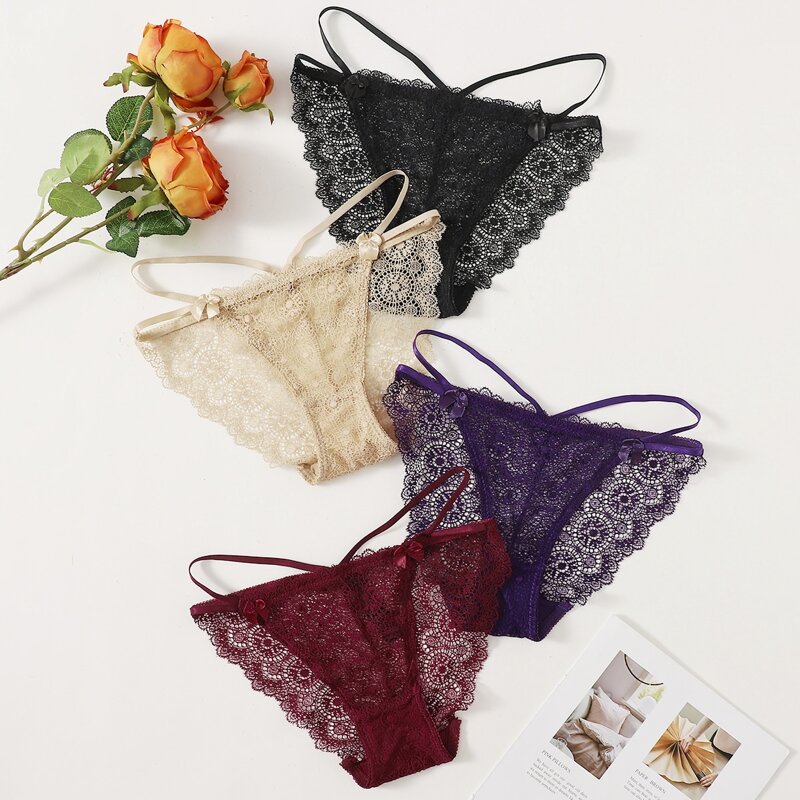 

4pack Lace Panty Set, Multicolor