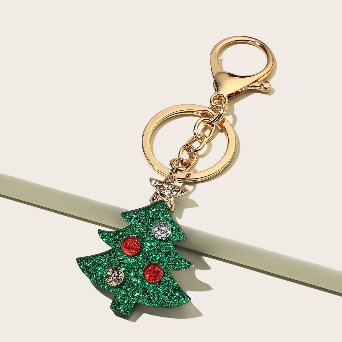 

Christmas Tree Bag Charm, Green