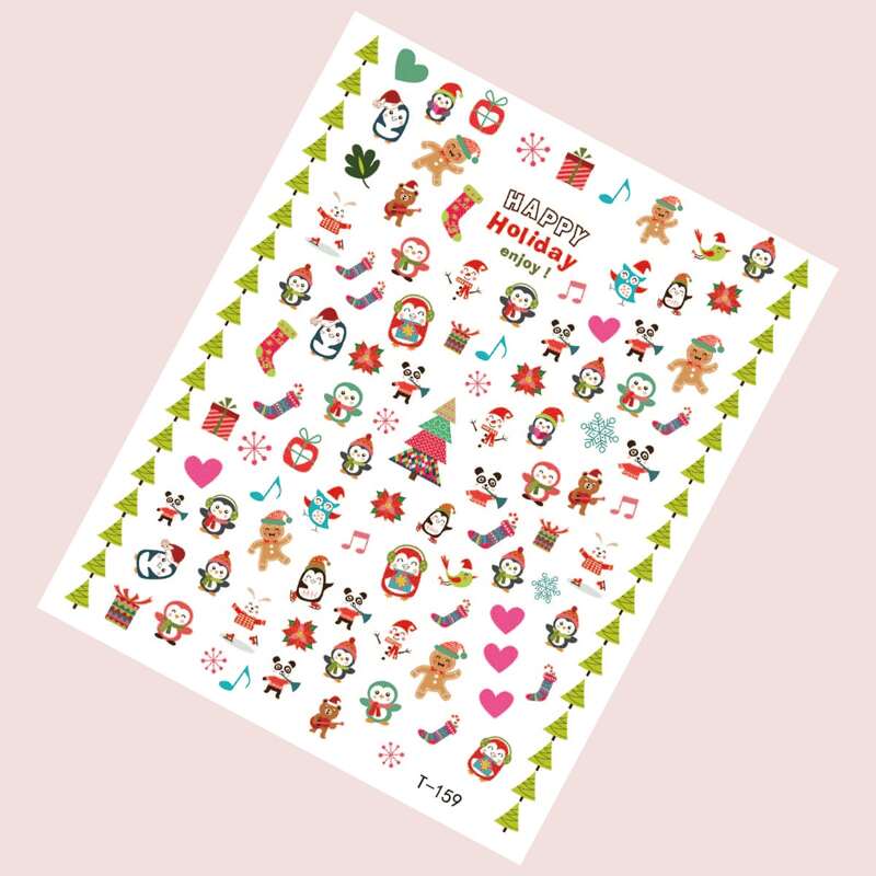 

1sheet Christmas Nail Art Sticker, Multicolor