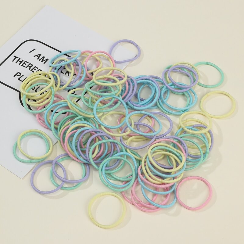 

50pcs Simple Hair Tie, Multicolor