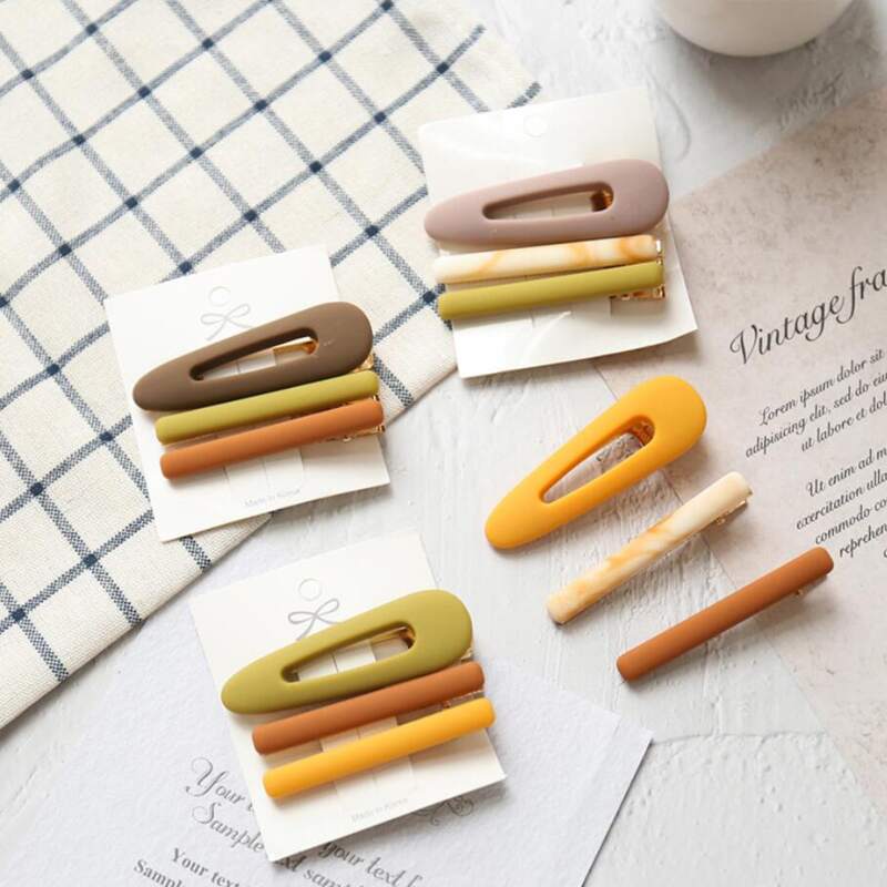 

1pack Random Matte Hair Clip, Multicolor
