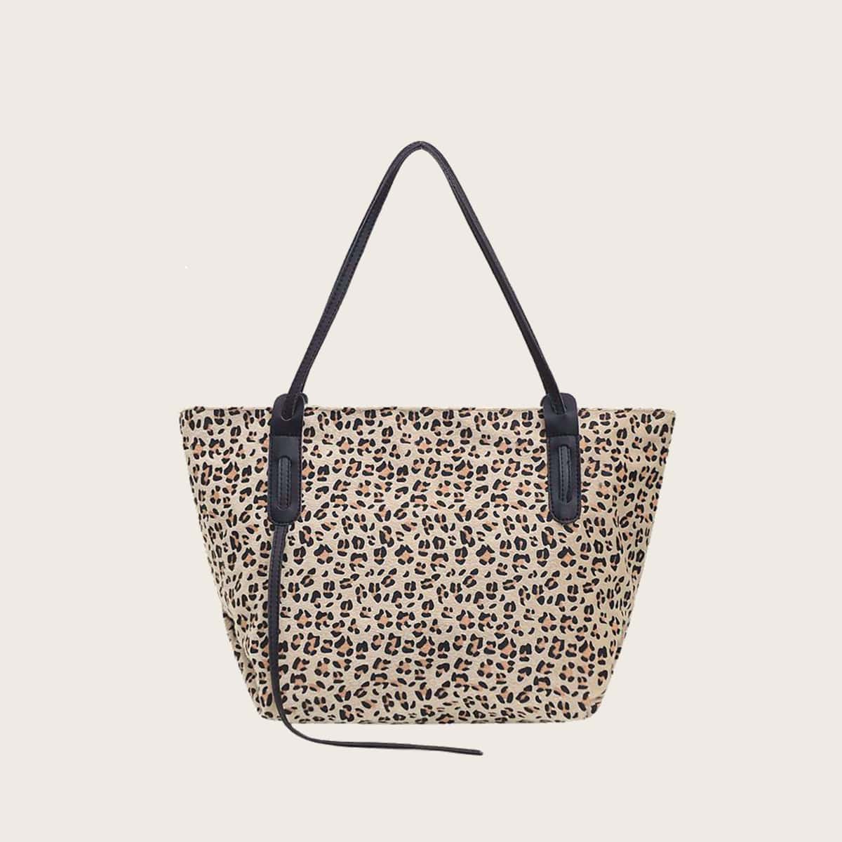 

Leopard Tote Bag, Multicolor