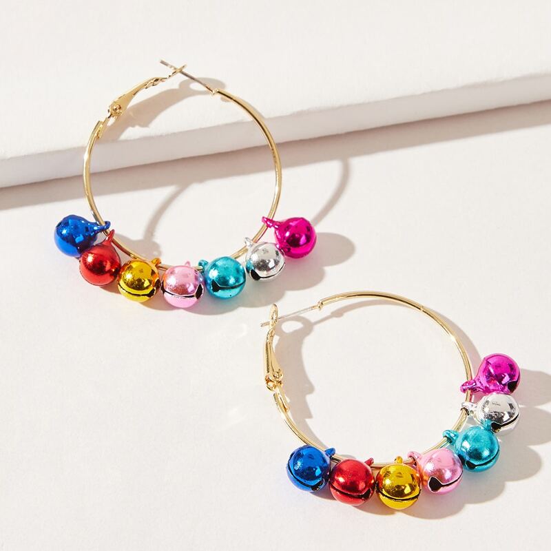 

Bell Hoop Earrings, Gold