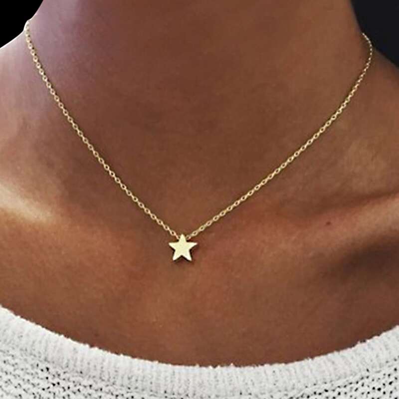 

Star Pendant Necklace, Gold