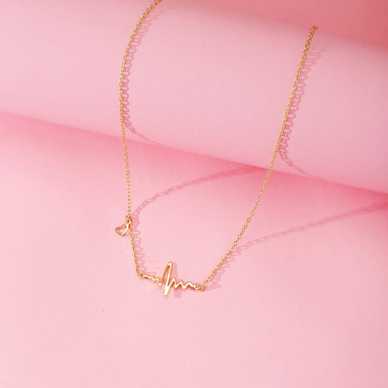 

Heart Pendant Necklace, Gold