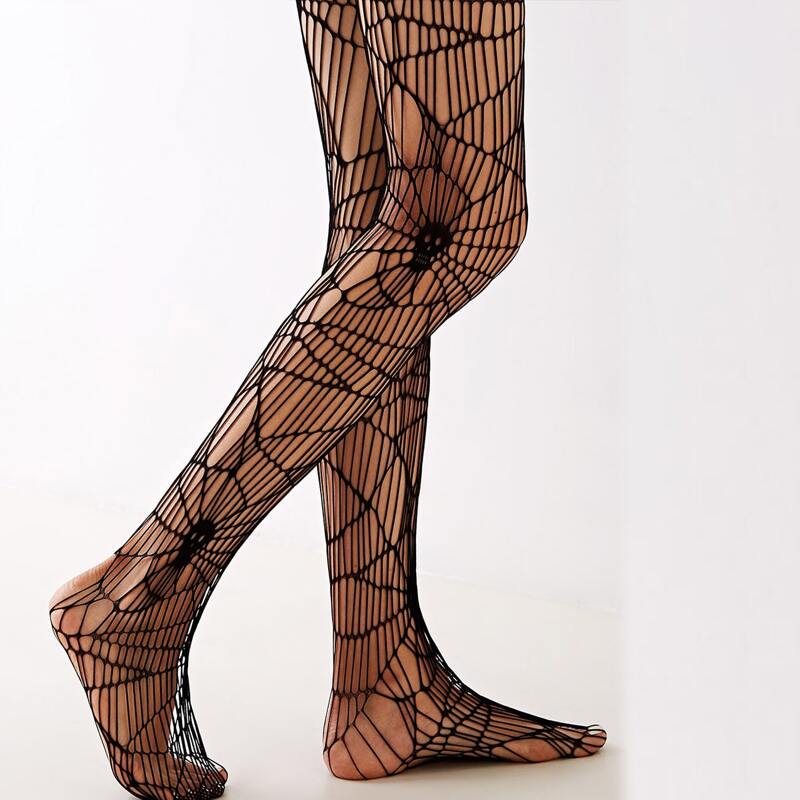 

Skeleton Fishnet Tights, Black