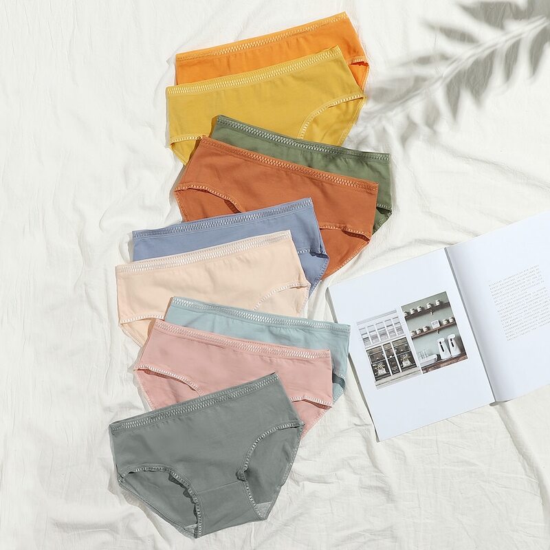 

9pack Solid Panty Set, Multicolor