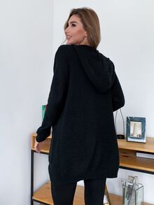 AAmilife 雙口袋連帽開衫 - 黑色 - 查看 2