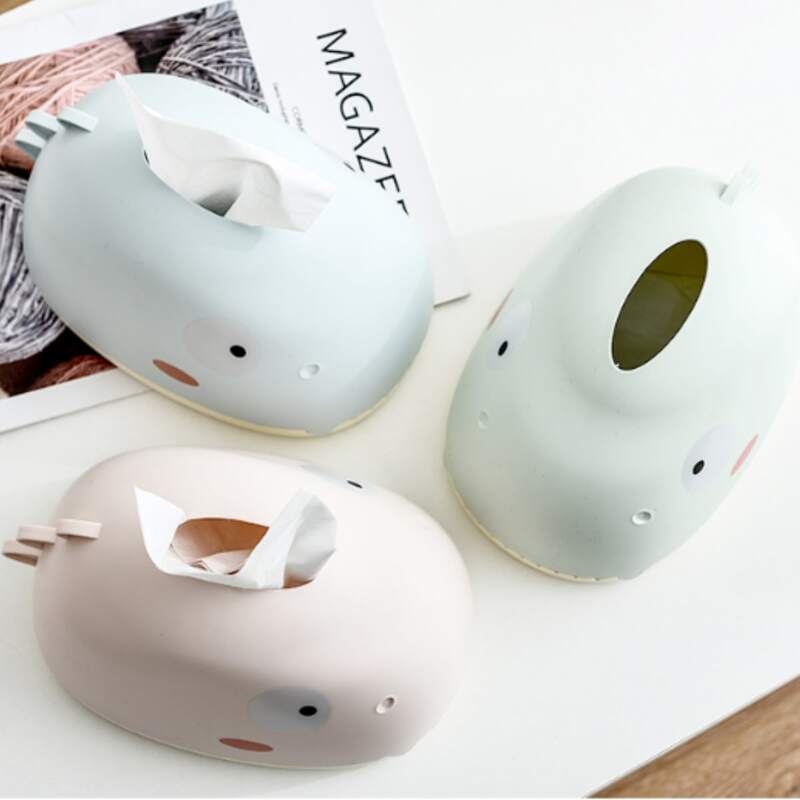

1pc Random Cartoon Dinosaur Tissue Box, Multicolor