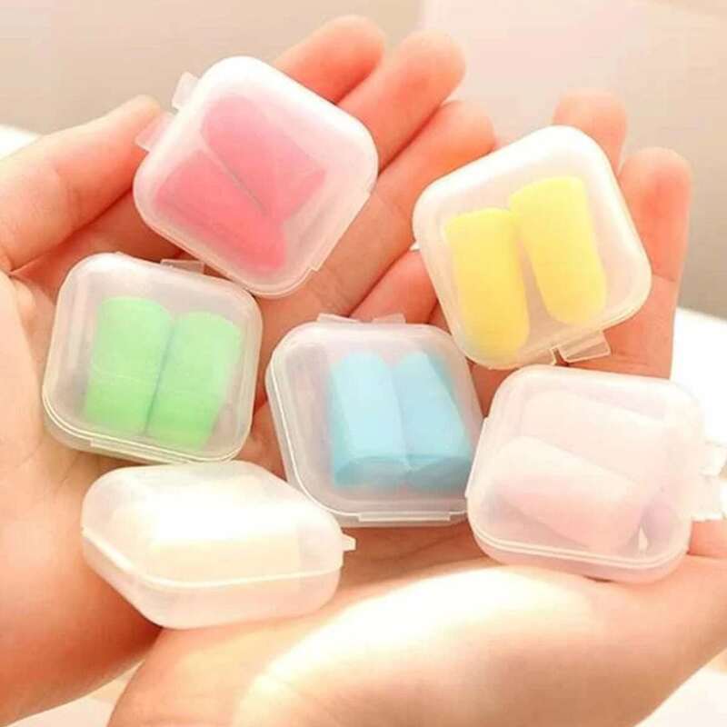 

3pairs Random Anti-noise Earplug, Multicolor