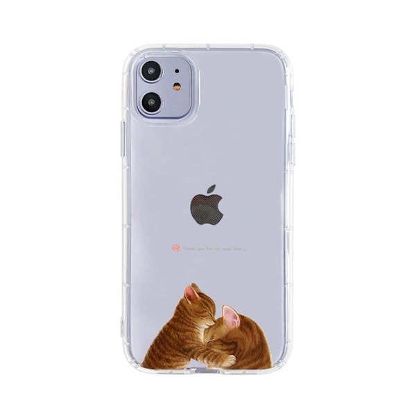 

Cat Pattern Clear iPhone Case