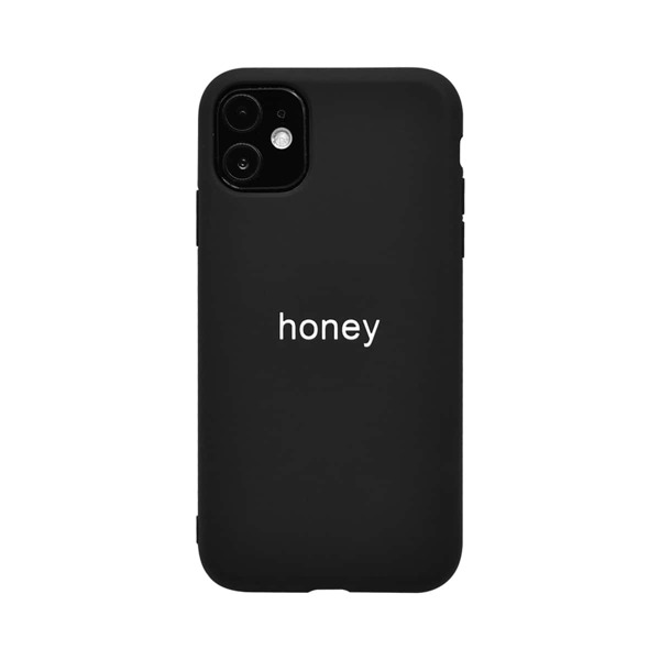 

Letter Graphic iPhone Case, Black
