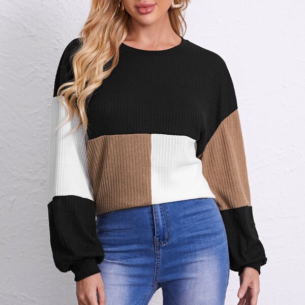 

Color Block Drop Shoulder Tee, Multicolor