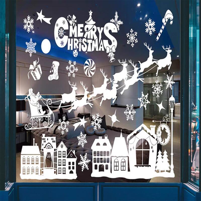 

Christmas Pattern Window Sticker, White