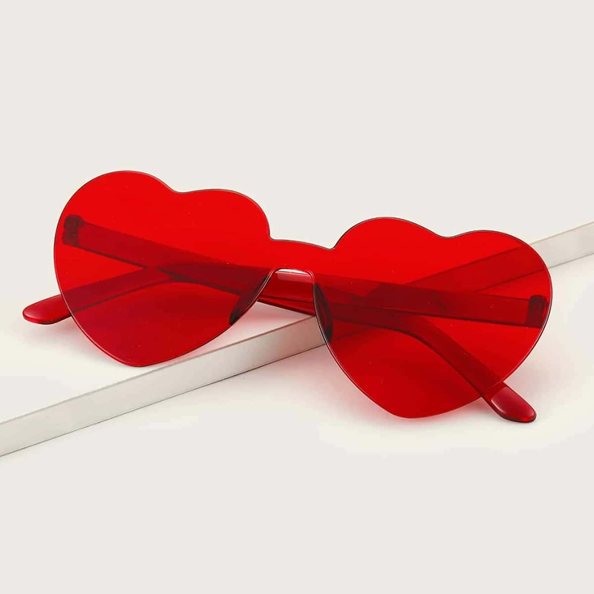 

Heart Frame Rimless Sunglasses