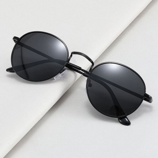 

Men Metal Frame Polarized Sunglasses, Black