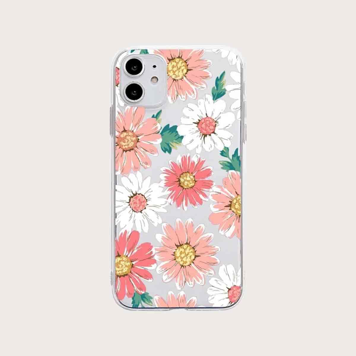 

Floral Clear iPhone Case