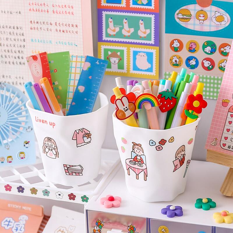 

1pc Multifunction Pencil Holder Without Sticker, White