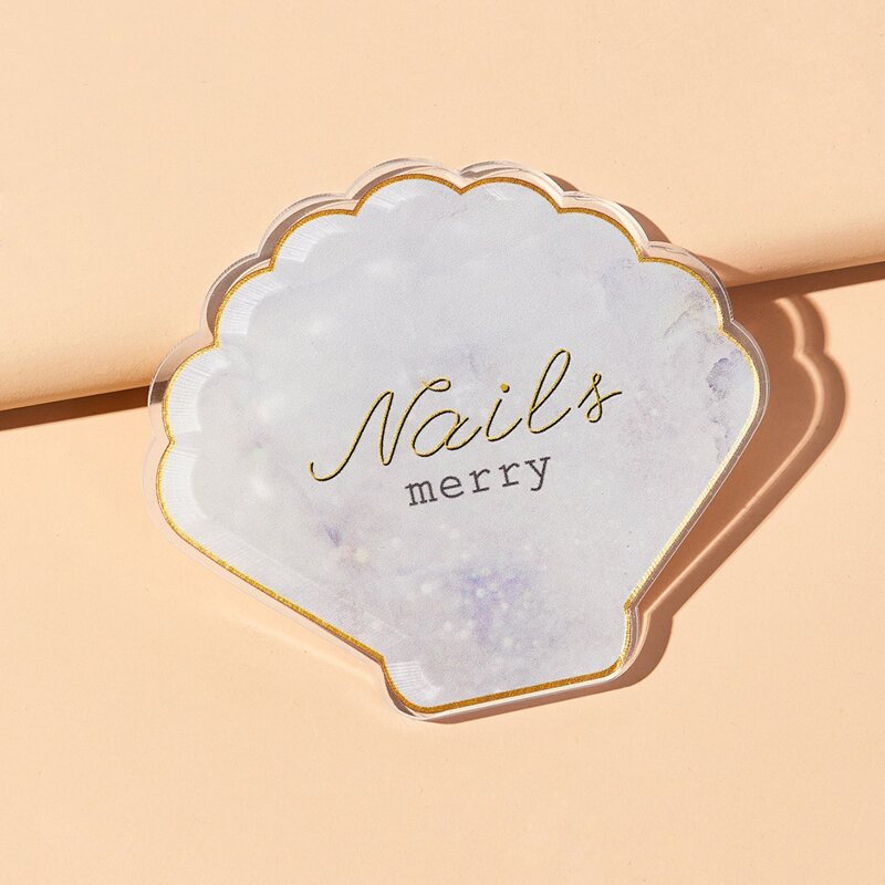 

1pc Shell Shaped Nail Art Palette, White