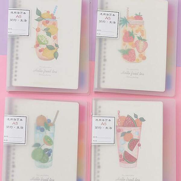 

1pc Fruit Print Random Notebook, Multicolor