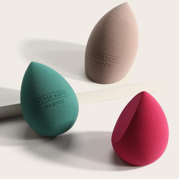 

3pcs Makeup Sponge, Multicolor