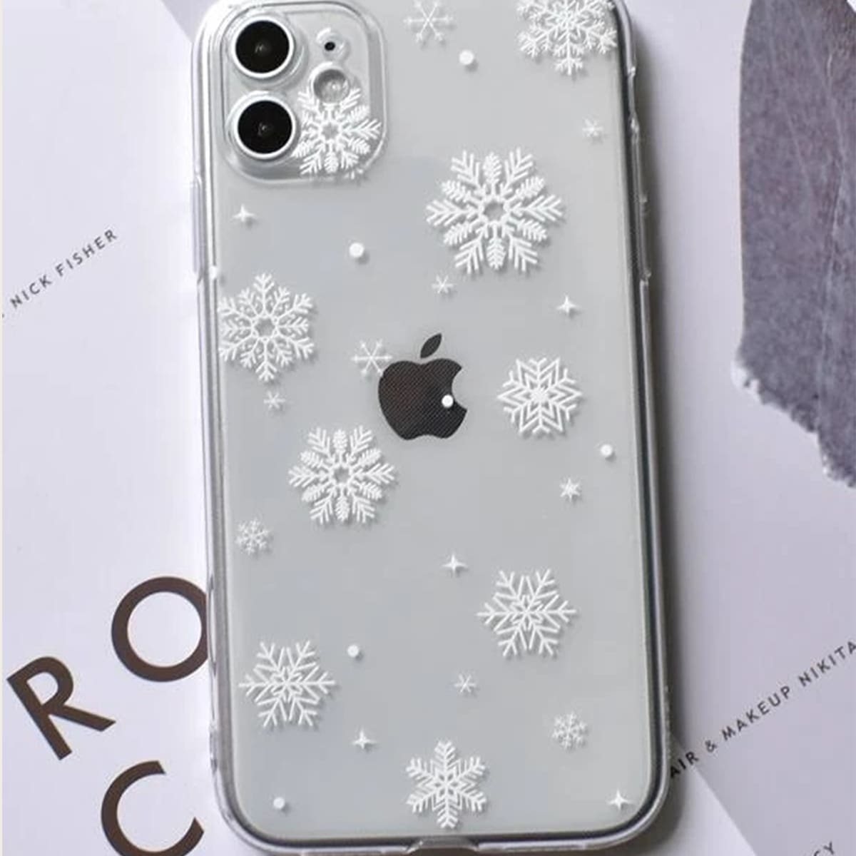 

Snowflake Clear iPhone Case